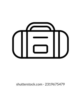 sport bag icon vector design template in white background