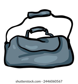 Vector de bolso deportivo Doodle Icon