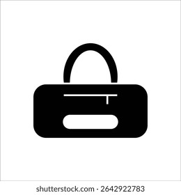 sport bag vector icon line template