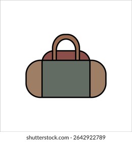 sport bag vector icon line template