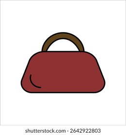sport bag vector icon line template