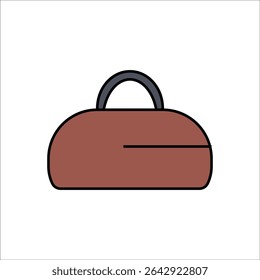 sport bag vector icon line template