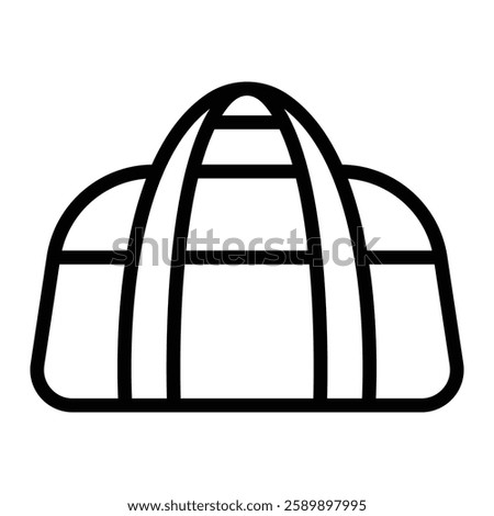 Sport Bag Vector Line Icon Design For Personal And Commercial Use
