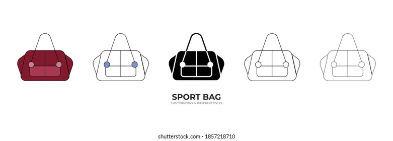 sport bag vector type icon