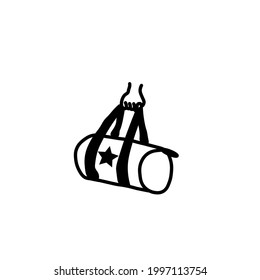 sport bag vector type icon