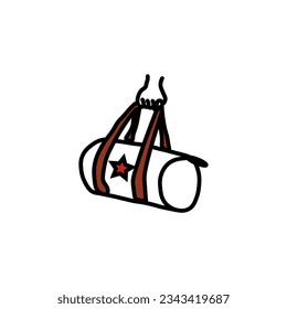 sport bag vector type icon
