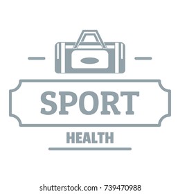 Sport bags logo. Simple illustration of sport bags vector logo for web