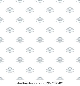Sport bags pattern vector seamless repeat for any web design
