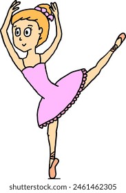 Sport - Balet girl during dancing