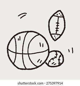 sport ball doodle