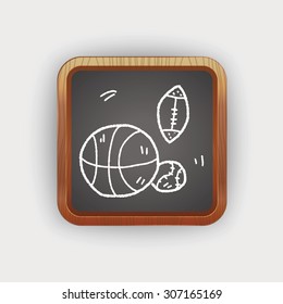 sport ball doodle