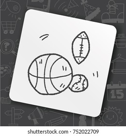 sport ball doodle