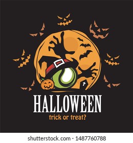 sport ball halloween theme logo vector