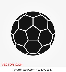 Sport ball icon. Flat vector illustration isolated on background
