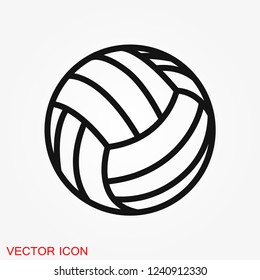 Sport ball icon. Flat vector illustration isolated on background