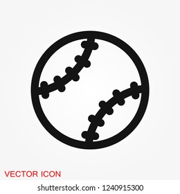 Sport ball icon. Flat vector illustration isolated on background