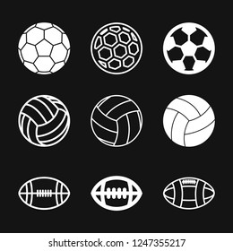 Sport ball icon. Flat vector illustration isolated on background