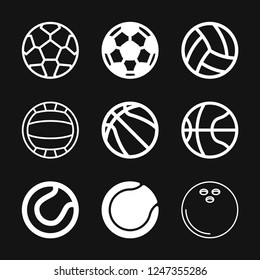 Sport ball icon. Flat vector illustration isolated on background