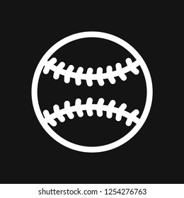 Sport ball icon. Flat vector illustration isolated on background