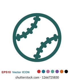 Sport ball icon. Flat vector illustration isolated on background