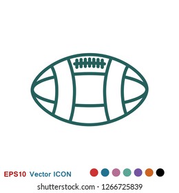 Sport ball icon. Flat vector illustration isolated on background