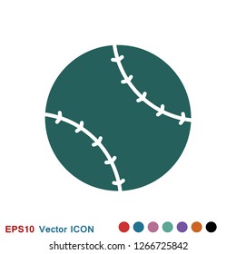 Sport ball icon. Flat vector illustration isolated on background
