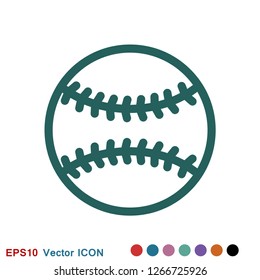 Sport ball icon. Flat vector illustration isolated on background