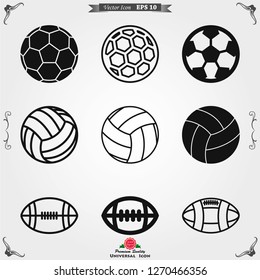 Sport ball icon. Flat vector illustration isolated on background