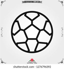 Sport ball icon. Flat vector illustration isolated on background