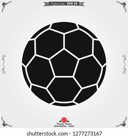 Sport ball icon. Flat vector illustration isolated on background