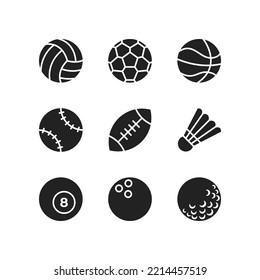 Sport Ball Icon Logo Vector Collection