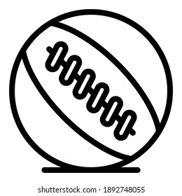 Sport ball icon. Outline sport ball vector icon for web design isolated on white background