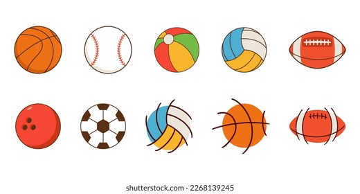 Sport Ball Illustration Vector Set