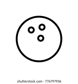 Sport ball line icon. High quality black outline logo for web site design and mobile apps. Vector illustration on a white background.