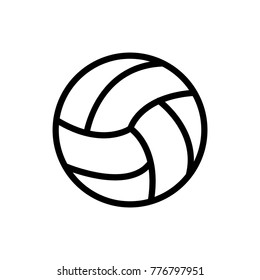 Sport ball line icon. High quality black outline logo for web site design and mobile apps. Vector illustration on a white background.