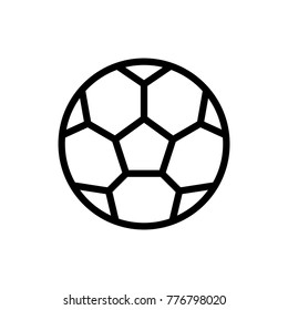 Sport ball line icon. High quality black outline logo for web site design and mobile apps. Vector illustration on a white background.