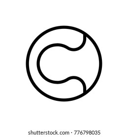 Sport ball line icon. High quality black outline logo for web site design and mobile apps. Vector illustration on a white background.