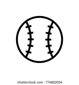 Sport ball line icon. High quality black outline logo for web site design and mobile apps. Vector illustration on a white background.