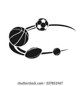 sport ball logo vector. eps8.