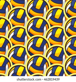 Sport ball seamless pattern vector