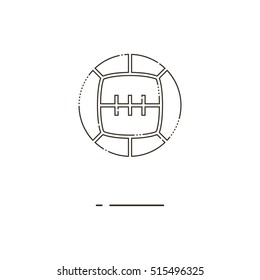 Sport ball thin line icon. Mbe minimalism style