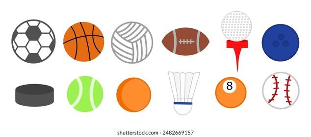 Sport and ball.Activities and games.Recreation.Fitness or exercise.Championship tournament.Accessories and equipment.Sign, symbol, icon or logo isolated.Graphic.Cartoon vector illustration.