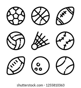 Sport Balls Icon Set