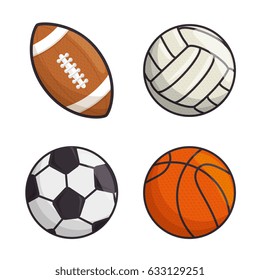 sport balls isolated icon