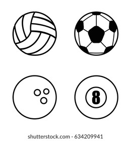 sport balls isolated icon