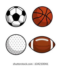 sport balls isolated icon