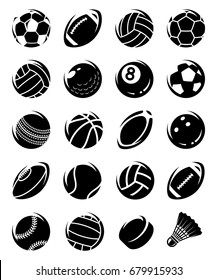 Sport balls set. Vector