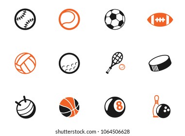 sport balls vector icons for web and user interface design