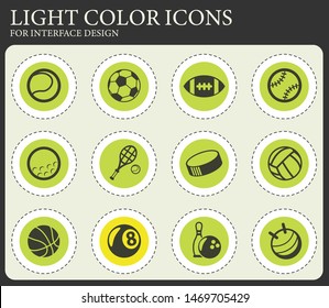 sport balls vector icons for web and user interface design
