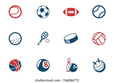 sport balls vector icons for web and user interface design